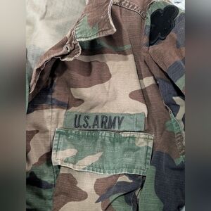 Vintage Army issued woodland camo jacket